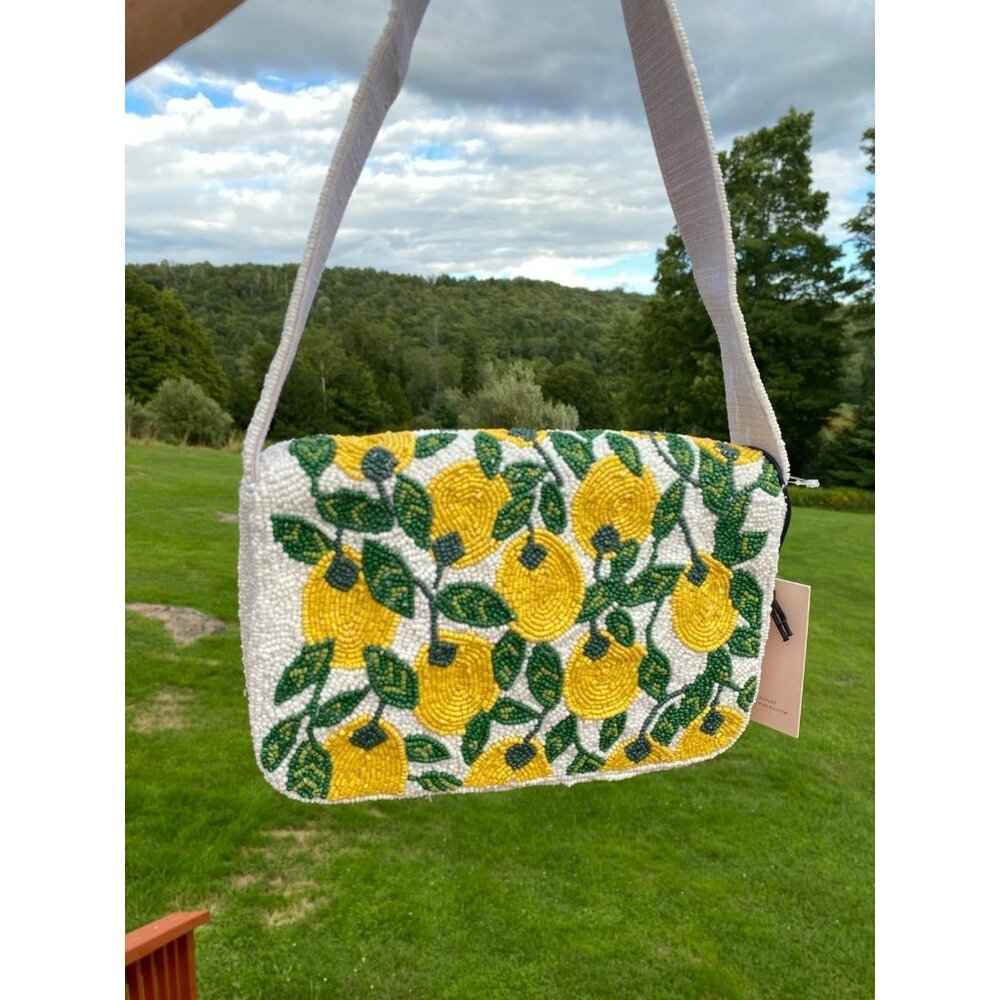 Viral Sincerely Jules Lemon Beaded Bag